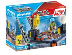 *** // PLAYMOBIL CITY ACTION - STARTER PACK PLATEFORME DE CONSTRUCTION #70816
